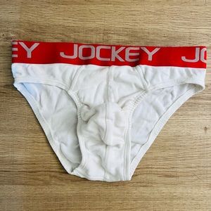 Jockey Zone Brief Red waist band.